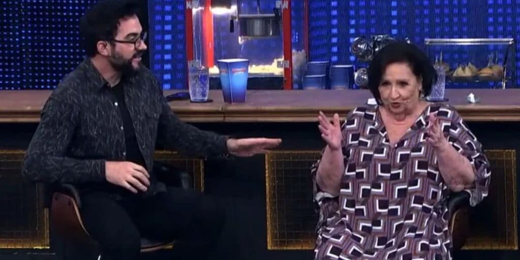 Déa Lúcia faz pergunta indiscreta no Domingão e Fábio de Melo até sai de perto: "Ele é grande em tudo?"