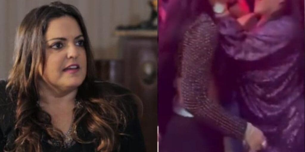 Fabiola Reipert divulga vídeo de famosa em barraco, com gritaria, puxão e mãe aos gritos em desespero