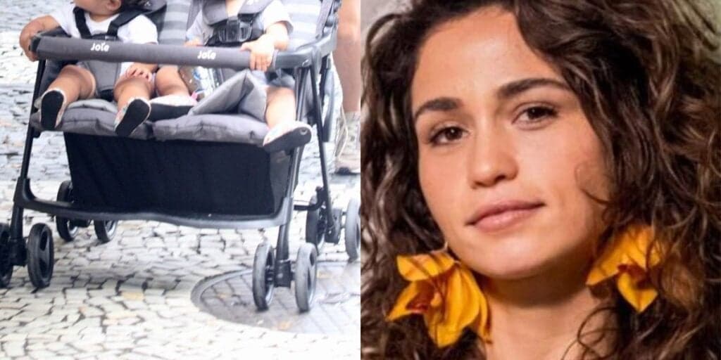 Filhas gêmeas de Nanda Costa são flagradas com a atriz e comprovam serem as nenéns mais lindas do Brasil