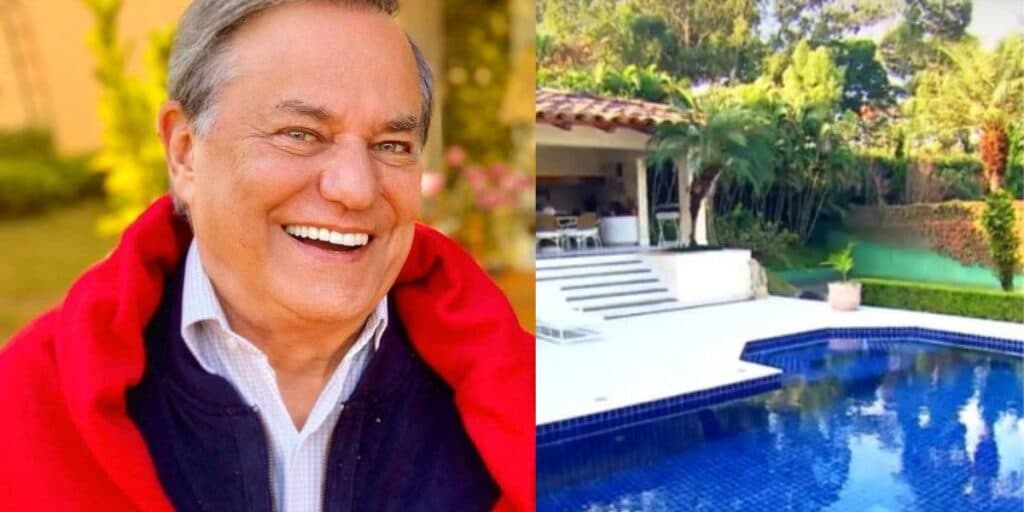 Quadra, lago e piscina enorme: A mansão de 3 mil metros quadrados onde mora Ronnie Von