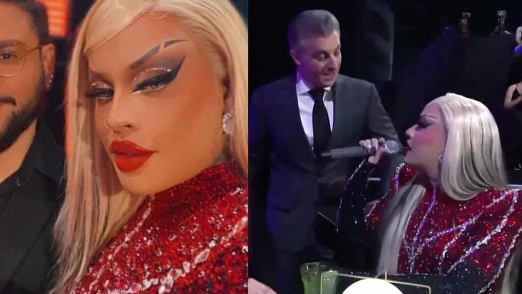 Glória Groove apresenta marido na TV pela primeira vez e deixa Luciano chocado com beleza do rapaz