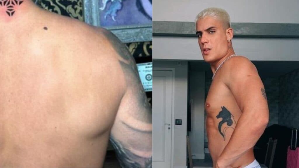 Ex-Fazenda 14, Tiago Ramos faz tatuagem em local ousado na parte de trás e choca com imagem: "Risco"