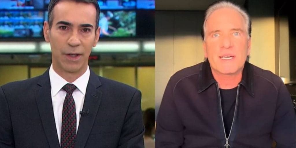 César Tralli mostra cartinha que recebeu da Globo e recado de Roberto Justus não passa despercebido: "Merece"