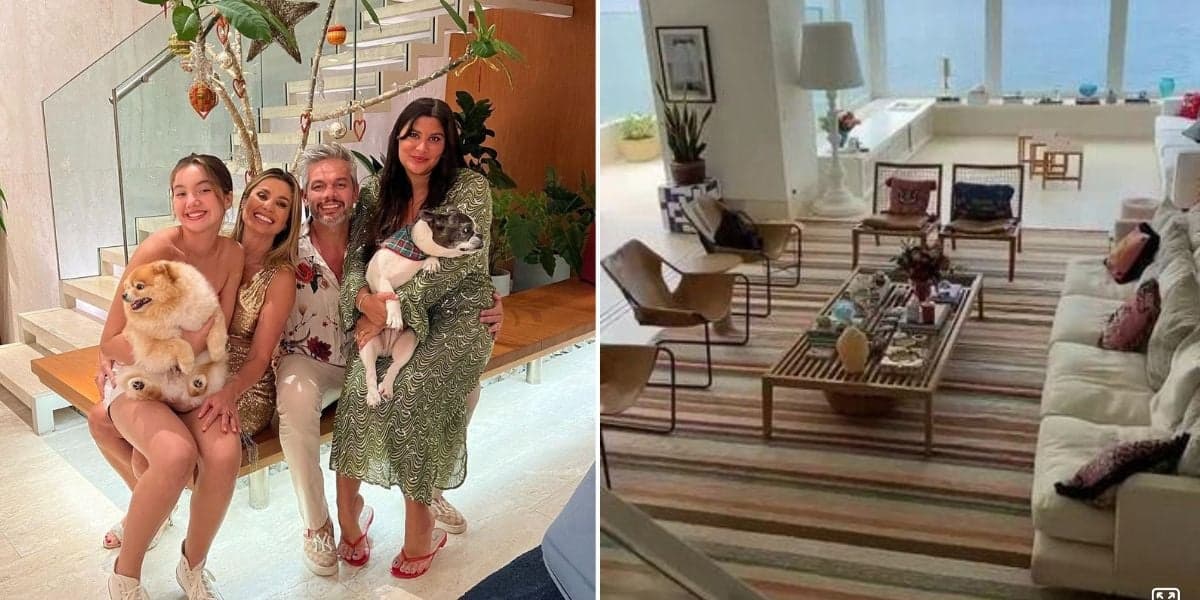 Flávia Alessandra vive em mansão com marido e filha