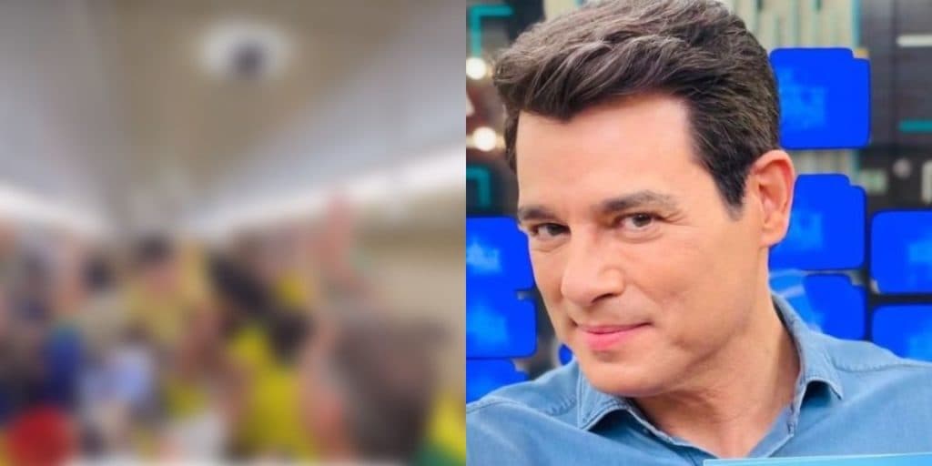 Milionário, Celso Portiolli, fora do país, é flagrado tendo atitude de gente como a gente em meio à multidão