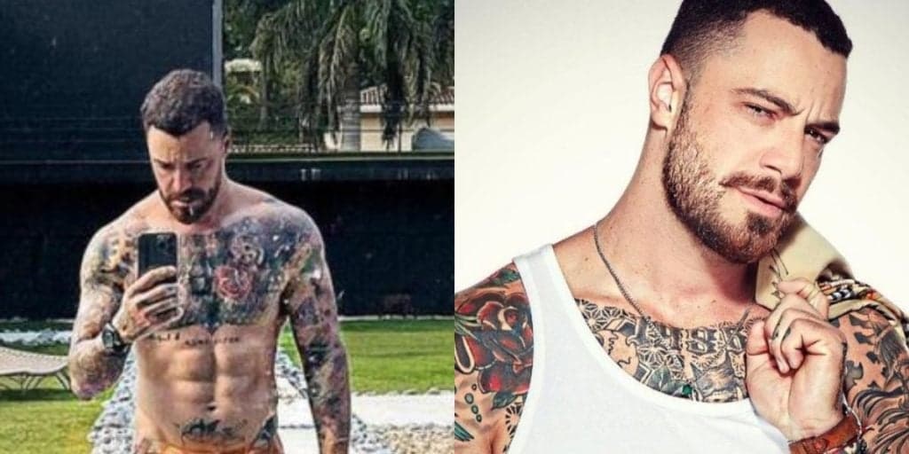 Sem roupa, Felipe Titto surge com menor cueca do mundo e volume não passa despercebido: "Tive que dar zoom"
