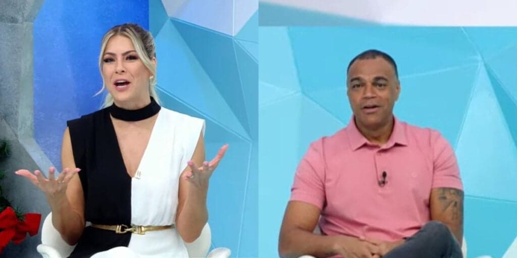 Renata Fan confessa o que passou a noite toda fazendo e 'cobra' Denílson: "Você nem reconheceu"