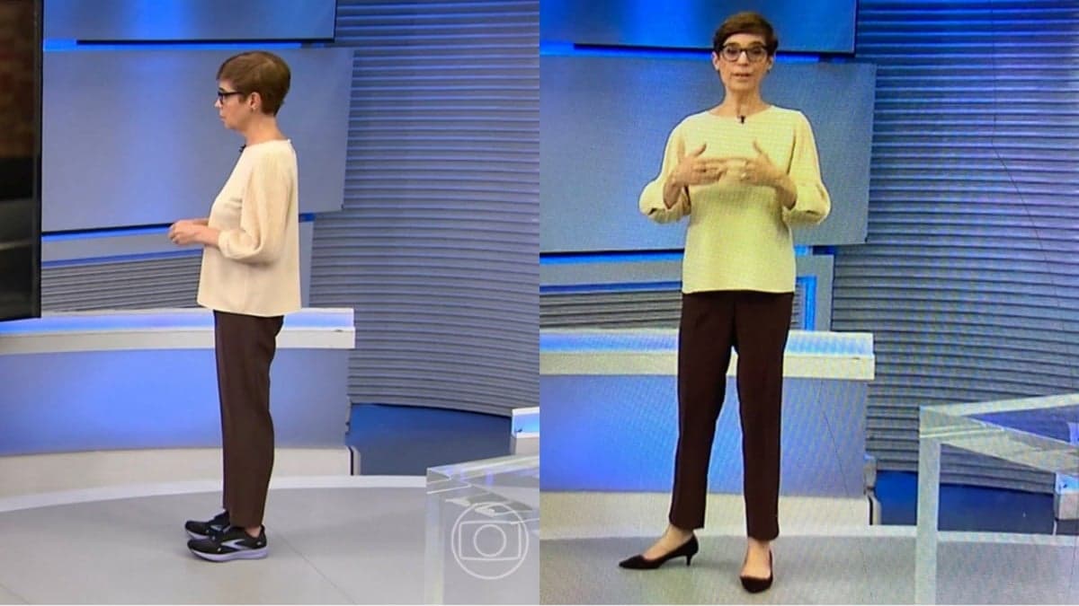 Renata Lo Prete de tênis na Globo (Foto: Reprodução)