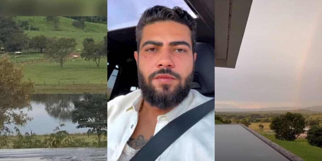Maior piscina do Brasil, floresta e lago próprio: Está é a fazenda absurda do sertanejo Henrique