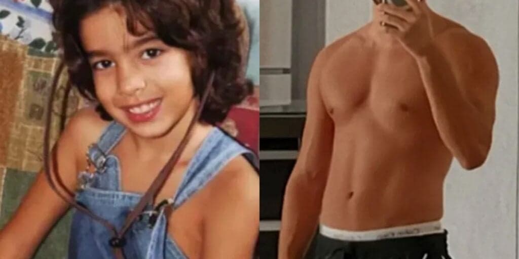 Lembra dele? Ator mirim da novela "América", cresceu, está irreconhecível e hoje exibe corpão sarado