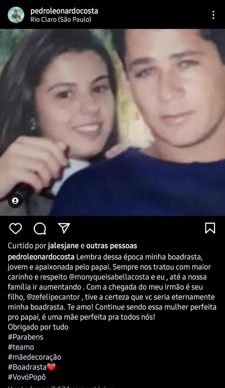 Foto de Poliana Rocha, mulher de Leonardo, jovem e sem procedimento deixa o público chocado Foto: Reprodução
