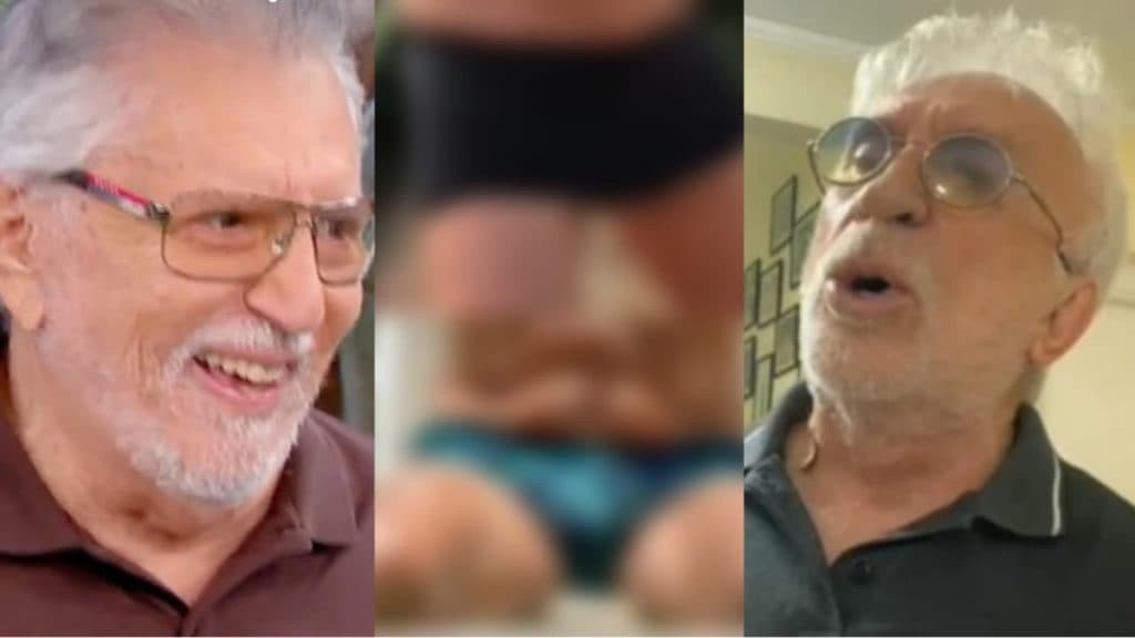 Fotos de Moacyr Franco e Carlos Alberto, ambos aos 86, de sunga, provam que eles deixam novinhos no chinelo