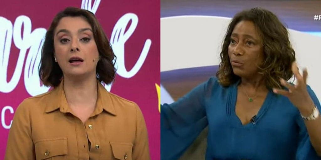 Catia Fonseca entra em contato, ao vivo, com Glória Maria para saber de notícia de demissão e ganha resposta