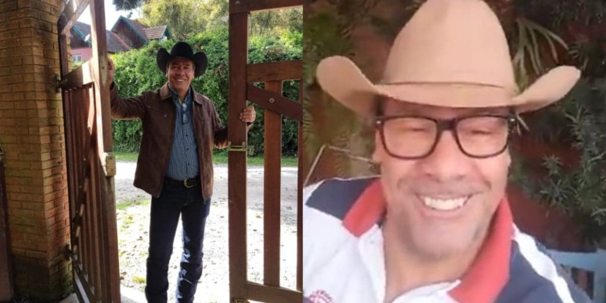 Cowboy, campeão do BBB 2, atualmente - Foto: Reprodução