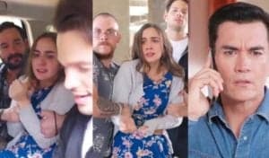 Bomba em Vencer o Desamor - Irmão gêmeo de Gael sequestra Dafne e todos ficam em pânico na novela mexicana exibida no SBT (Foto: Reprodução / Las Estrellas / Montagem TV Foco) Bomba em Vencer o Desamor - Irmão gêmeo de Gael sequestra Dafne e todos ficam em pânico na novela mexicana exibida no SBT (Foto: Reprodução / Las Estrellas / Montagem TV Foco)