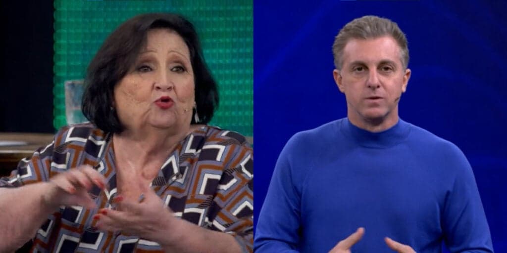 "Fala devagar, pausadamente", Dona Déa, ao vivo, corta Luciano Huck e não se controla na Globo