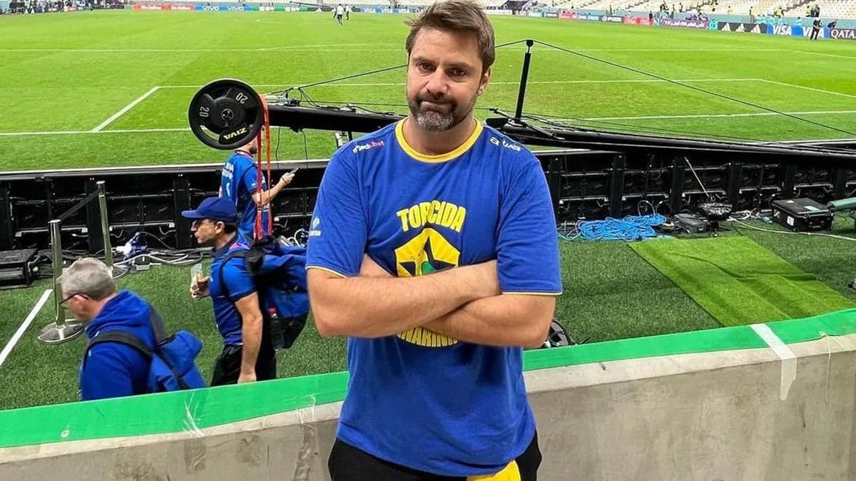 O humorista está trabalhando na Copa do Mundo do Catar (Reprodução) O humorista está trabalhando na Copa do Mundo do Catar (Reprodução)