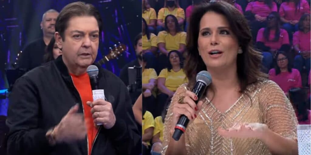 Adriana Araújo ouve Faustão falar sobre situação na Band e confirma: "A gente tem que baixar a bola"