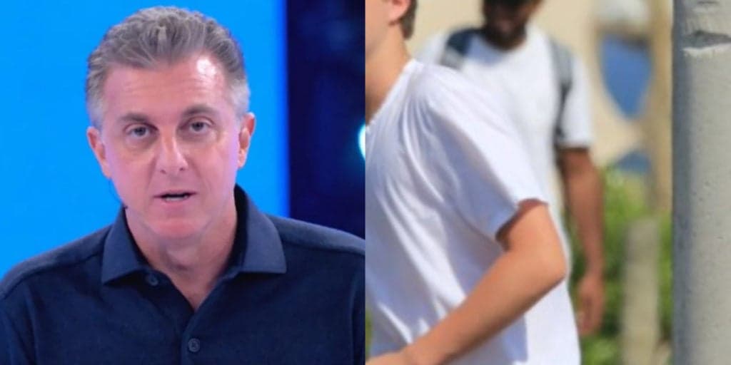 Filho do meio de Huck, Benício cresceu, se tornou um lindo jovem e foi clicado na praia cercado de segurança