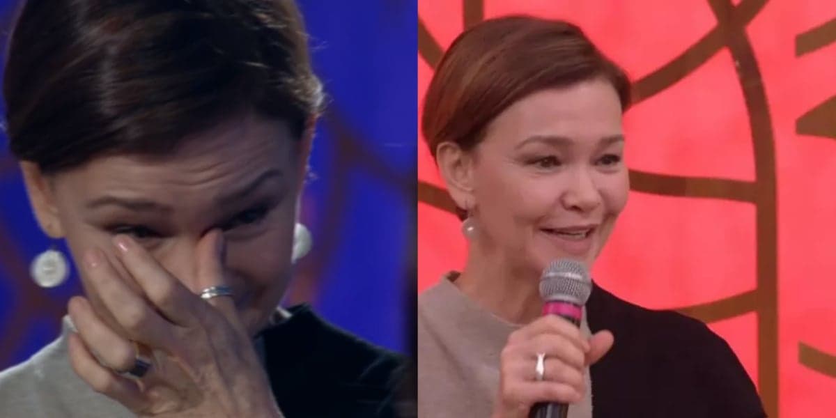 Julia Limmertz se emocionou ao ver momento com a mãe no Encontro - Foto: Reprodução Julia Limmertz se emocionou ao ver momento com a mãe no Encontro - Foto: Reprodução