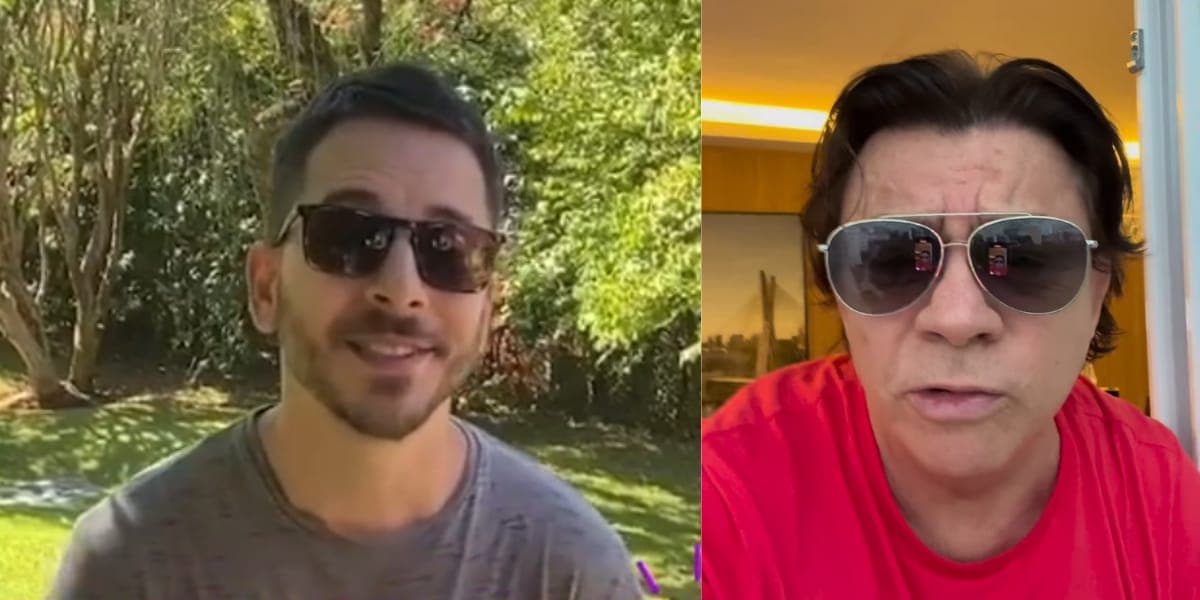 Júnior Lima criticou a participação de seu tio no evento com Jair Bolsonaro (Reprodução: Montagem TV Foco)
