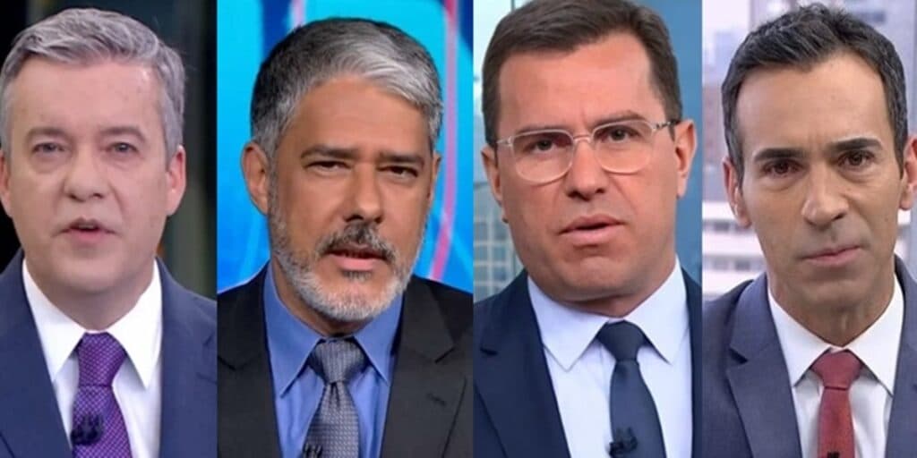 Os salários que Bonner, Bocardi, Tralli e Kovalick ganham na Globo hoje, são difíceis de conseguir acreditar
