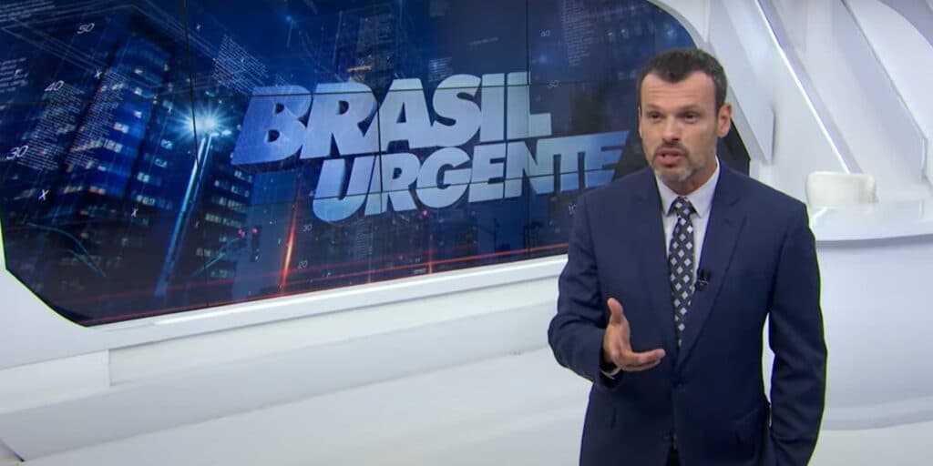 Sem Datena, substituto abre o Brasil Urgente ao vivo na Band e diz o que aconteceu com apresentador: “Ele está”