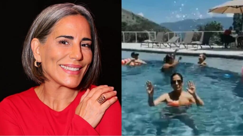 Glória Pires mora em verdadeiro palácio e choca o público com piscina cinematográfica e porta absurda