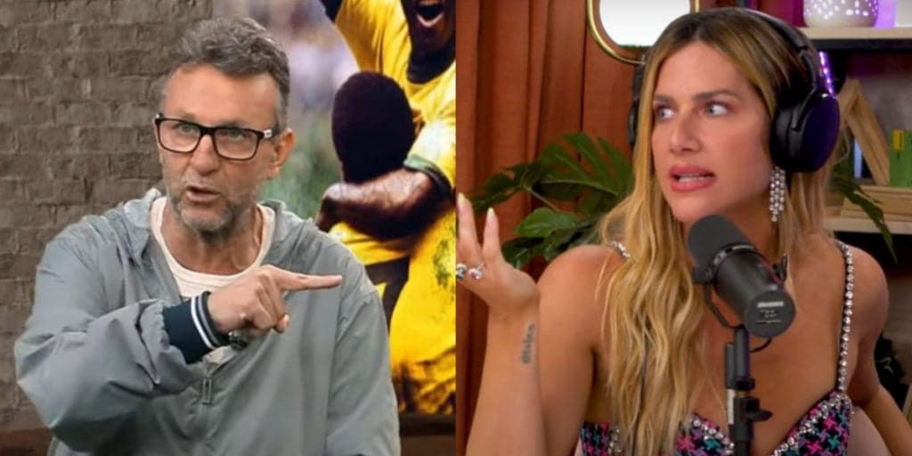 Ao vivo na Band, Neto já se viu na obrigação de terminar programa com recado à Gio Ewbank: "Você é"