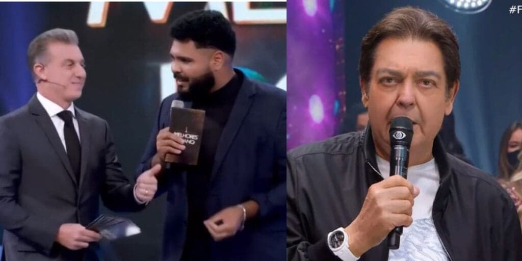 Paulo Vieira fala de Faustão na cara de Luciano Huck, na Globo, e faz o "sincerão'': “Vou pedir a volta”