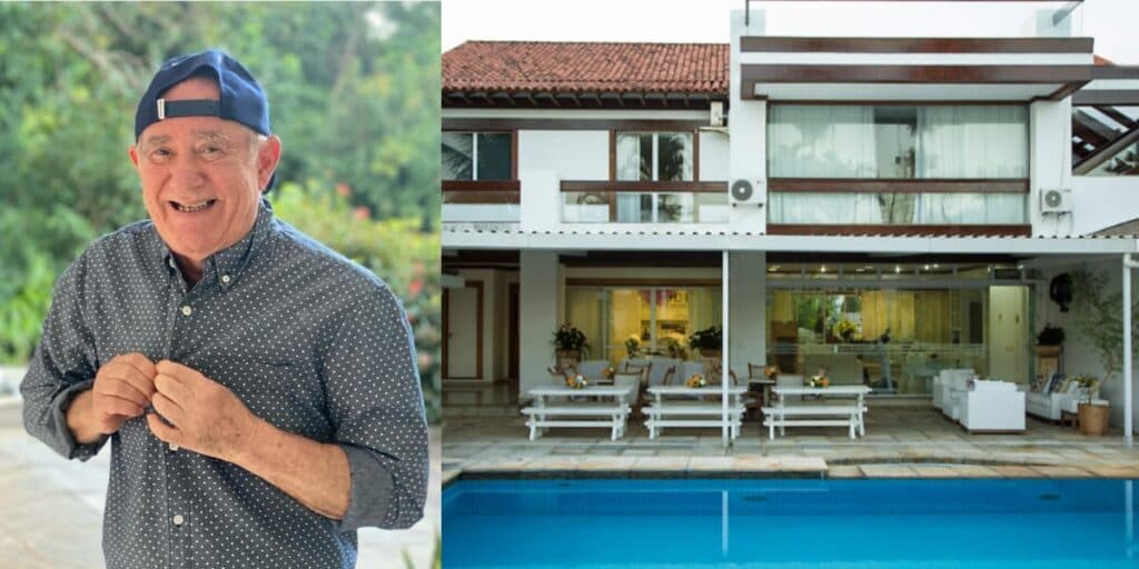Bosque, área de lazer absurda e piscina: a mansão faraônica que Renato Aragão está se desfazendo por R$18mi