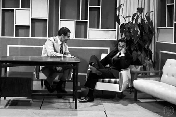 Apresentador Gláucio Gil durante o seu programa na Globo (Foto: Reprodução/ Internet)