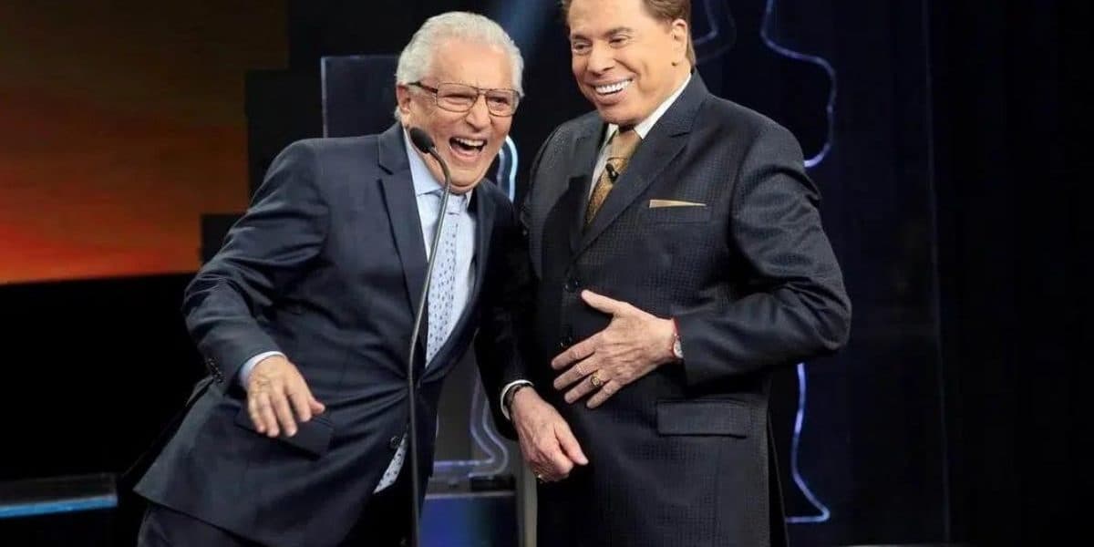 Carlos Alberto e Silvio Santos (Foto Reprodução/Internet)