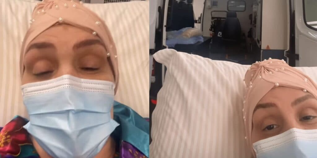 Simony é levada de ambulância e comunica estado de saúde em quimio contra o câncer