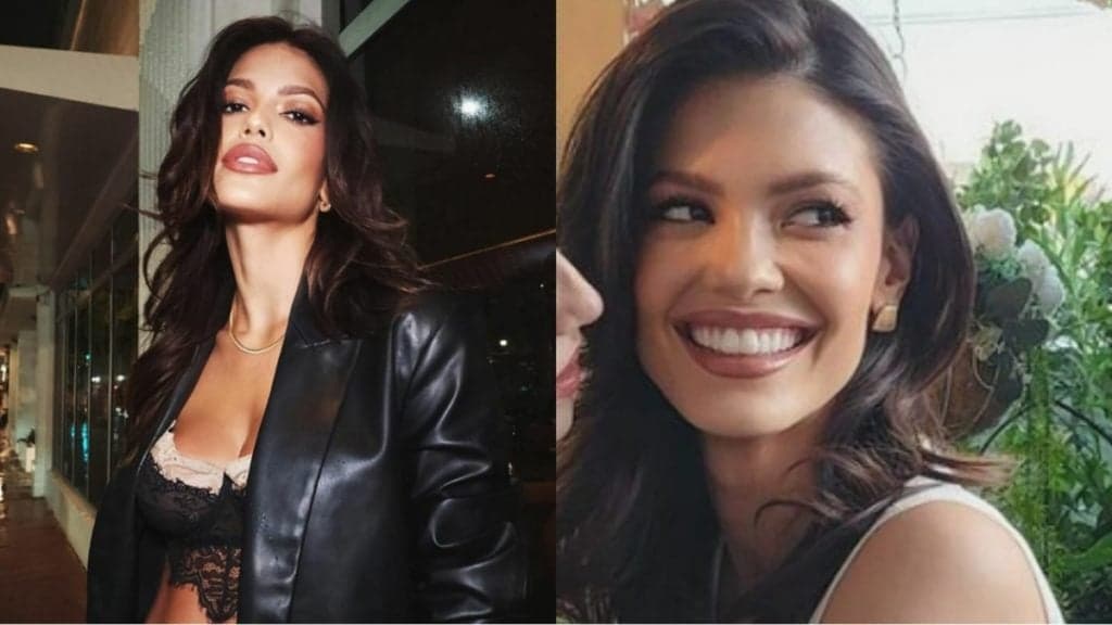 Discreta, Vitória Strada, atriz da Globo, surge aos beijos e agarrada publicamente com a namorada