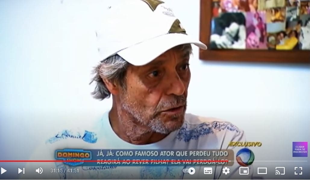 Famoso ex-galã da Globo que fez muito sucesso foi encontrado pela Record em difilcil situação - Foto Reprodução Famoso ex-galã da Globo que fez muito sucesso foi encontrado pela Record em difilcil situação - Foto Reprodução