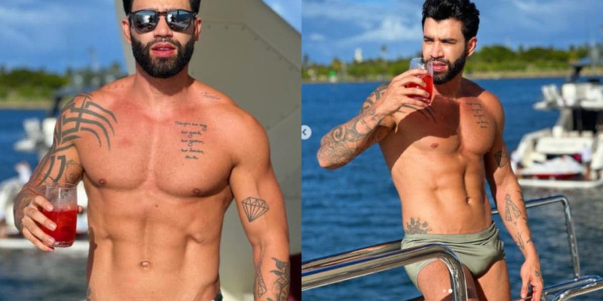 Gusttavo Lima de Sunga (Foto Reprodução/Instagram)