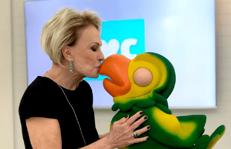 Ana Maria ao lado do Louro José (Foto: Divulgação)