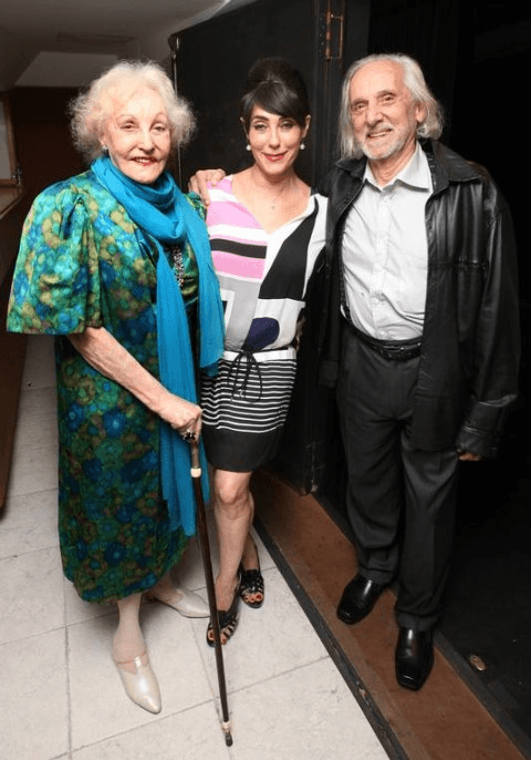 Christiane Torloni ao lado dos pais (Foto: Divulgação)