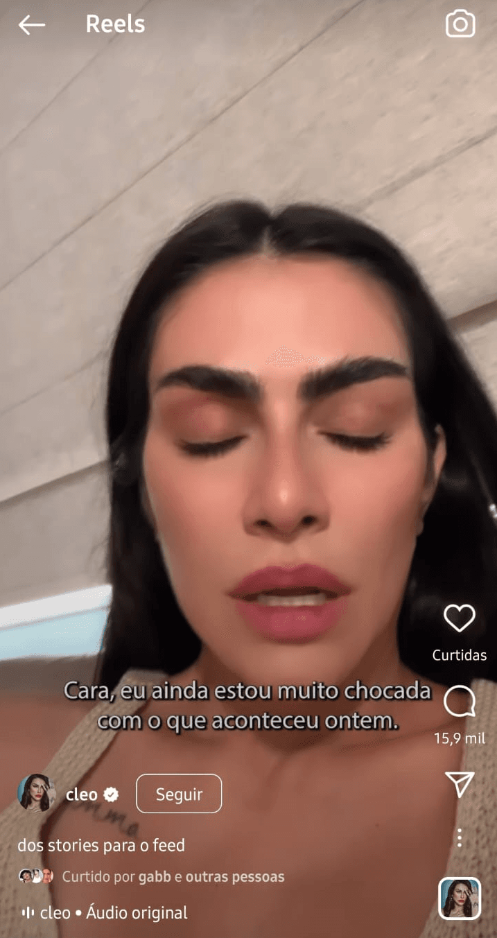 Publicação de Cleo Pires (Foto: Divulgação)