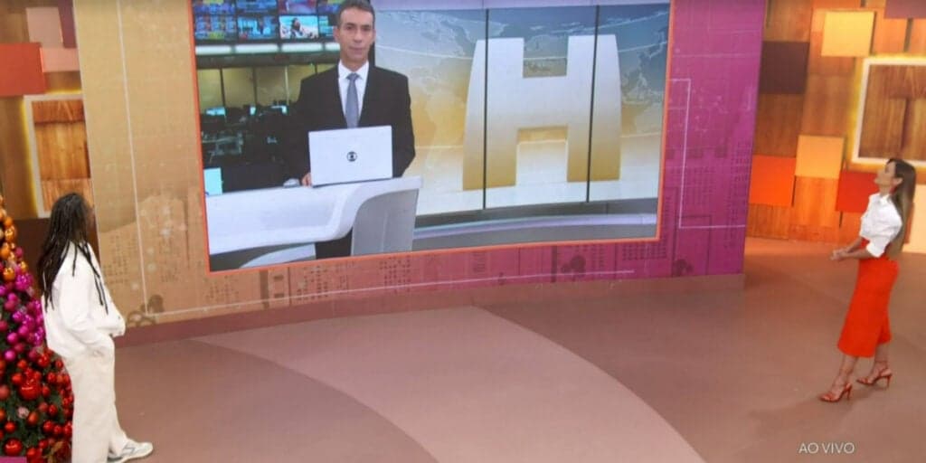 Patrícia Poeta convoca César Tralli com notícia ao vivo e interrompe Encontro de forma urgente: "Há pouco"