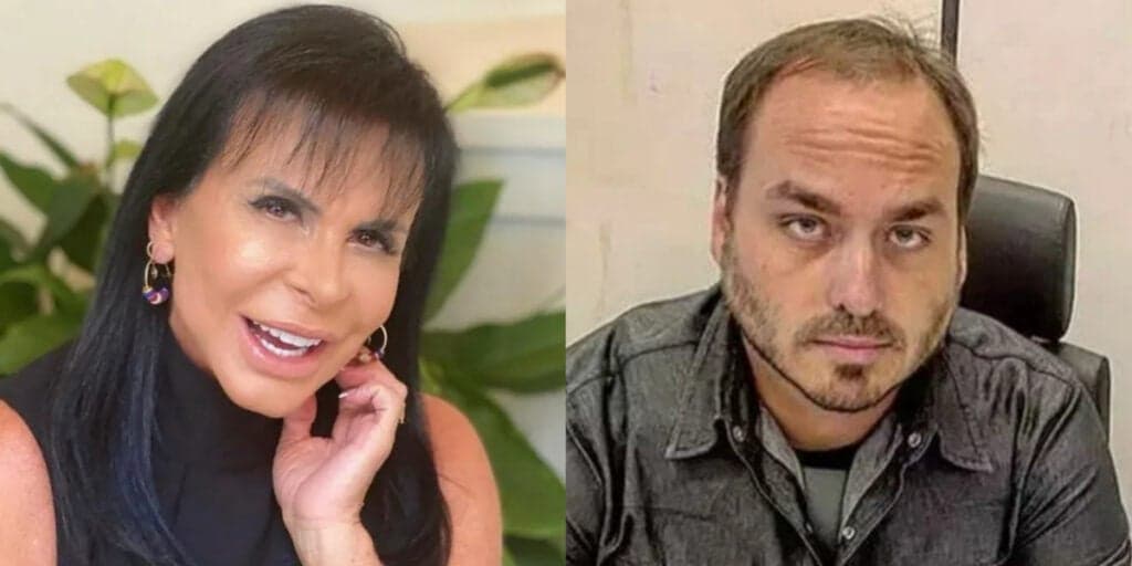 Gretchen se cansa de situação, expõe relação gay e namorado de Carlos Bolsonaro, filho do ex-presidente