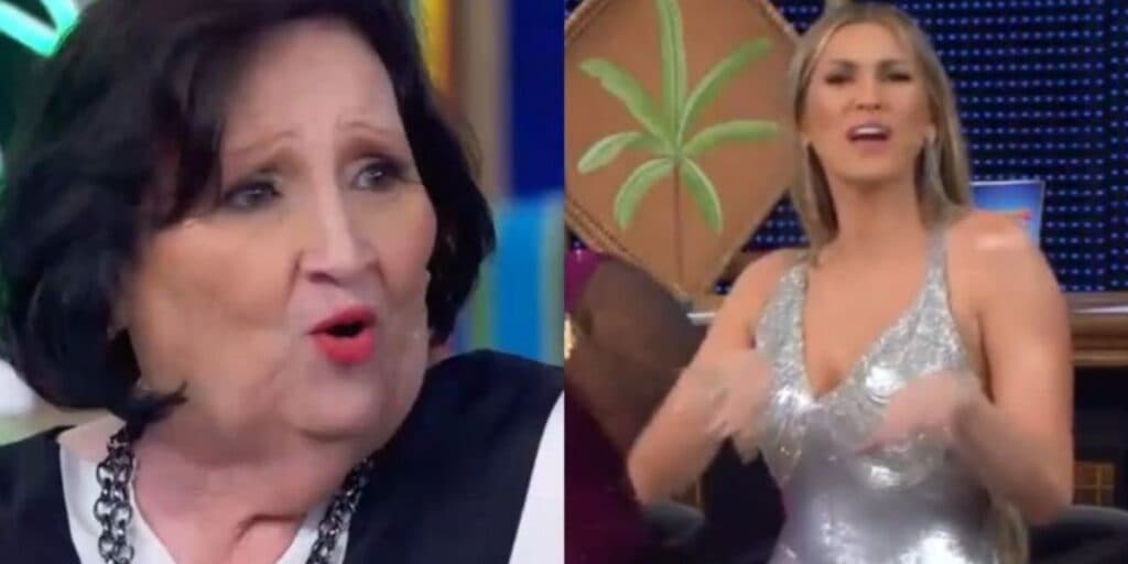 "Estou linda, empoderada e não espero dinheiro de homem nenhum", manda na lata Dona Déa para Lívia no Domingão