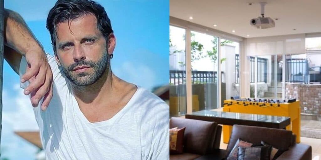 Sala de jogos, paredes de vidro e itens de luxo: Tente não se impactar ao ver a mansão de Henri Castelli