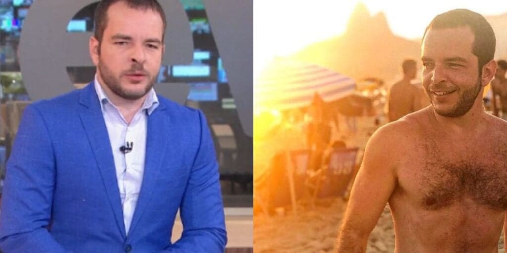 Erick Bang, âncora que socorreu Poliana Abritta, quebra regra da Globo e exibe corpão só de sunga em foto