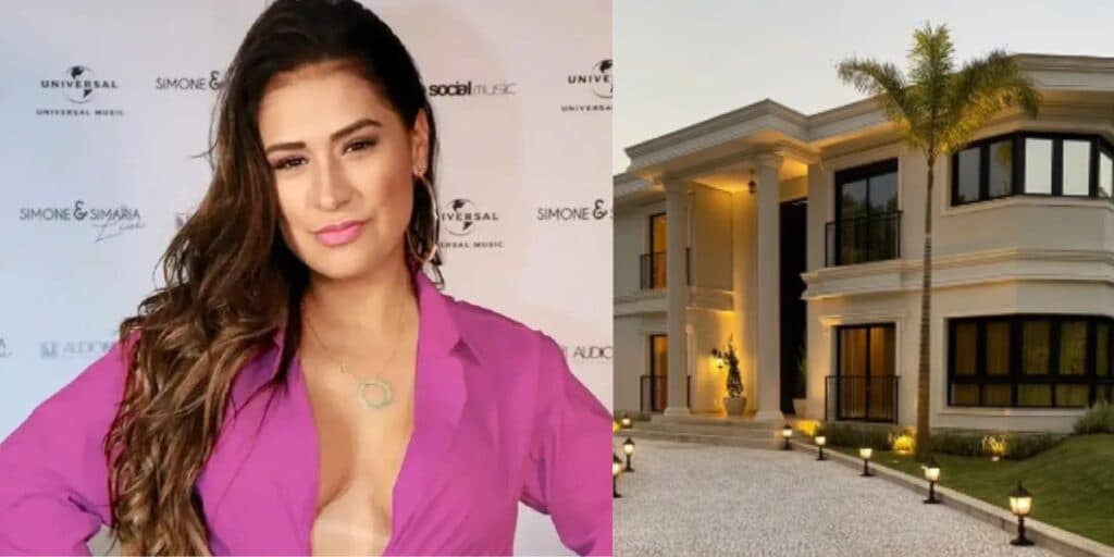 Elevador, cinema e porta de 6 metros: Essa é a mansão milionária onde Simone mora com a família