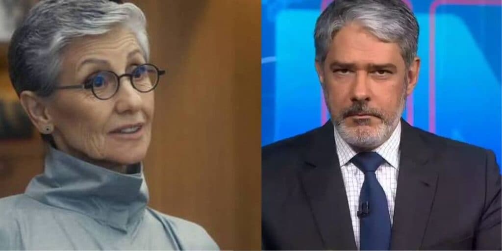 Atitudes que Cassia Kis e William Bonner tiveram com garçons são discrepantes e trazem uma prova