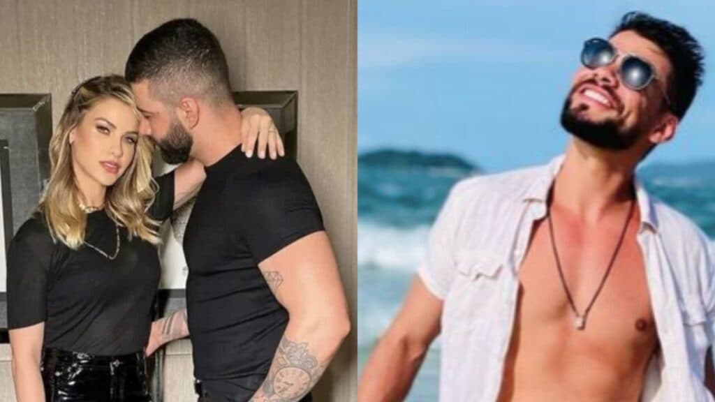 Irmão de Andressa Suita, mulher de Gusttavo Lima, escandaliza com beleza chocante em foto só de sunga
