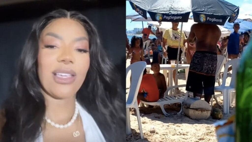 Ludmilla se revolta com vídeo de pai espancando a filha em praia e se mete em polêmica: "Fazer alguma coisa"