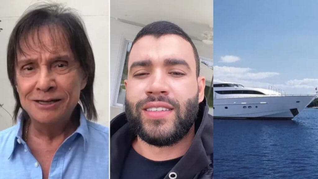 Grande como um navio e com sala de luxo: iate de Gusttavo Lima custou R$100mi, era de Roberto e é absurdo